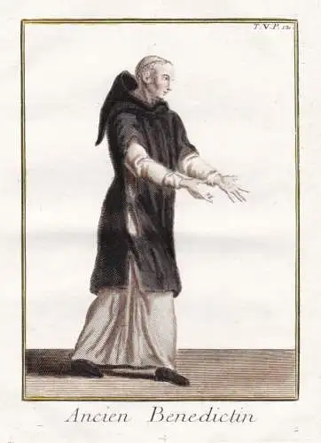 Ancien Benedictin - Benediktiner Benedictines / Mönchsorden monastic order / Ordenstracht order habit / costu