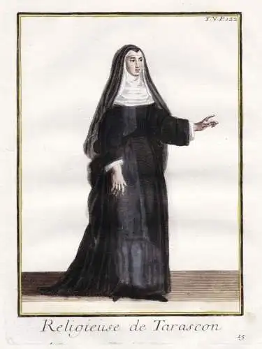 Religieuse de Tarascon - Tarascon nun Nonne soeur / Mönchsorden monastic order / Ordenstracht order habit / c