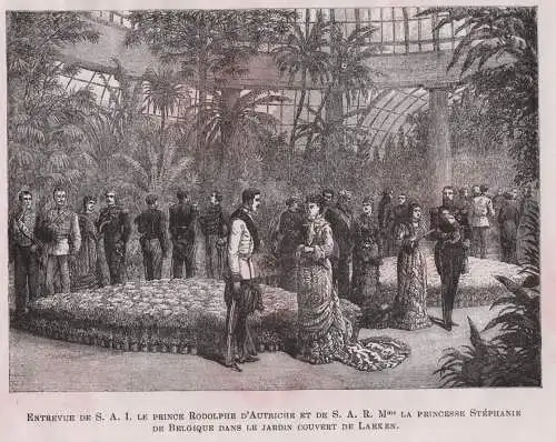 Aubade dans la Serre de Laeken / Entrevue da S.A.I. le Prince Rodolphe d'Autriche et de S.A.R. Mme Stephanie d