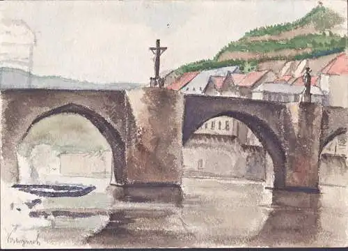 Kreuznach - Bad Kreuznach Rheinland-Pfalz / Zeichnung dessin drawing