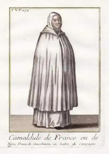 Camaldule de France ou de Notre Dame de Consolation en habit de Campagne - Camaldolese Kamaldulenser / Mönchs