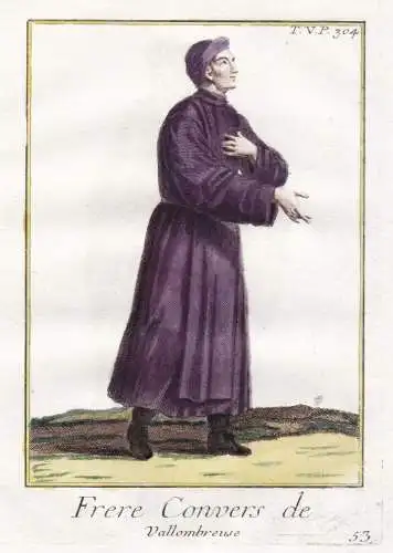 Frere convers de Vallombreuse - Abbazia di Vallombrosa Reggello Benediktiner Benedictines / Mönchsorden monas