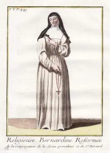 Religieuse Bernardine Reformée de la Congregation de la divine providence et de St. Bernard -  Bernardin / Or