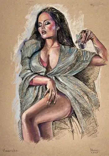 Akt / Aktzeichnung / Frau / woman / femme / nude / Zeichnung dessin drawing