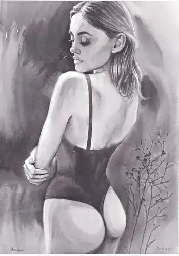 Akt / Aktzeichnung / Frau / woman / femme / nude / Zeichnung dessin drawing