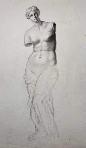 (Venus von Milo) - Aphrodite statue / Mythologie mythology / Zeichnung dessin drawing