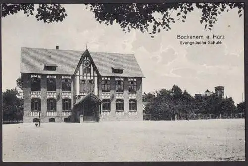 Bockenem a. Harz / Evangelische Schule - Schule Bockenem LK Hildesheim Niedersachsen / Foto Photo vintage / An