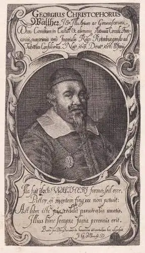 Georgius Christophoros Walther... - Georg Christoph Walther (1601-1656) Rothenburg ob der Tauber Jurist Straß