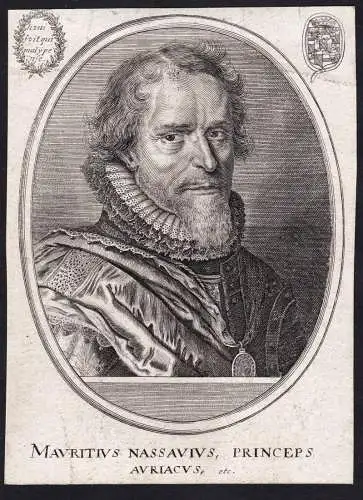 Mauritius Nassavius, Princeps Auriacus - Maurits van Oranje (1576-1625) Moritz v. Oranien Nassau Dillenburg Ho