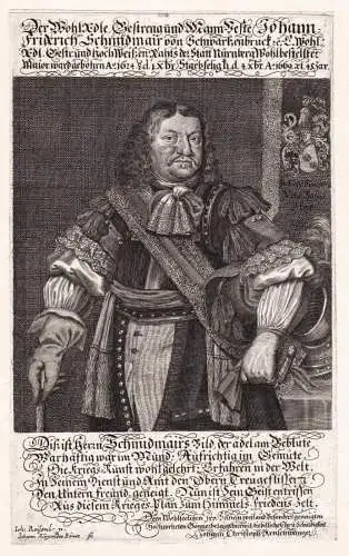 Der Wohl (...) Johann Friderich Schmidmair von Schwartzenbruck... - Johann Friedrich Schmidmair (1624-1669) Sc