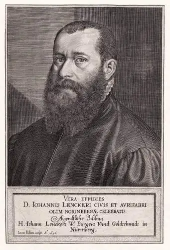 Vera Effigies D. Iohannnis Lenckeri civis et aurifabri olim Norinbergae celebratis - Johannes Lencker (1523-15