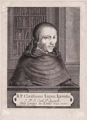 Christianus Lupus, Iprensis - Christian Lupus (1612-1681) Flemish theologian historian Ieper Ypres Leuven Por
