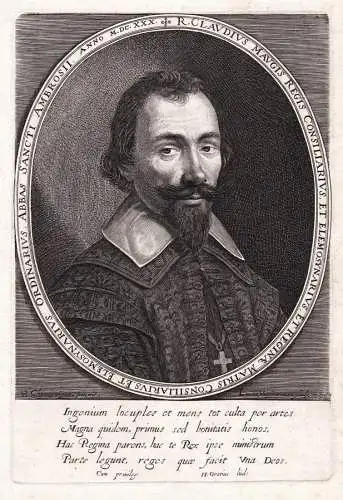R. Claudius Maugis Regis Consiliarius, et elemosynarius... - Claude Maugis (1600-1658) Advisor to Marie de Med