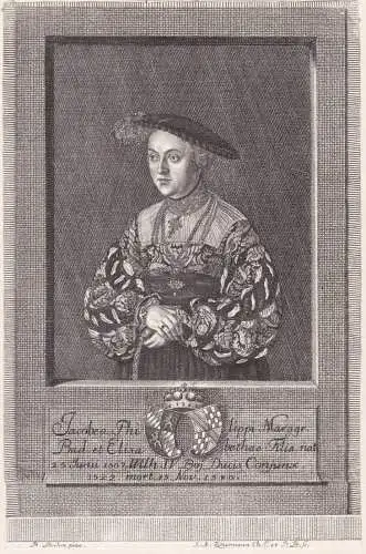 Jacobus Philippi Marggr. Bad et Elisa ... - Maria Jakobäa von Baden (1507-1580) Herzogin v. Bayern Portrait