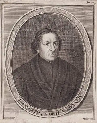 Joannes Pinius obiit A. MDCCXLIX - Jean Pien (1671-1749) Antwerpen Antwerp Anvers Portrait