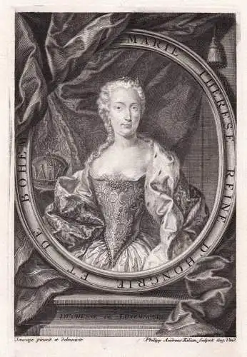 Marie Therese Reine d'Hongrie et de Bohem - Maria Theresia (1717-1780) Königin Ungarn Bohemia Habsburg Böhme