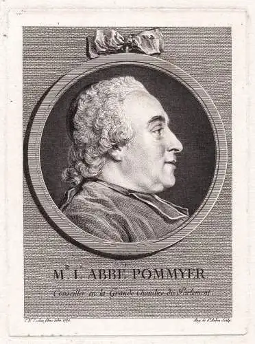 Mr. L'Abbé Pommyer - Francois Emmanuel Pommyer (1713-1784) Abbe de Bonneval Portrait