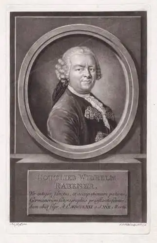 Gottlieb Wilhelm Rabener - Gottlieb Wilhelm Rabener (1714-1771) Schriftsteller Portrait