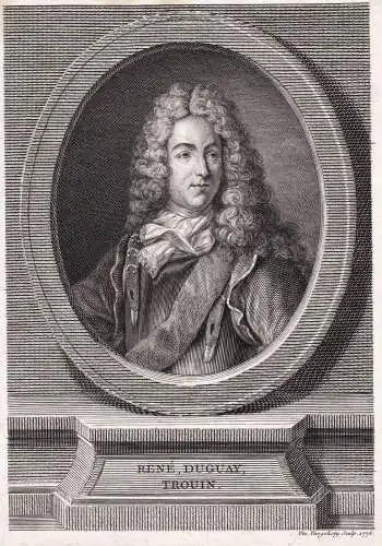 Rene Duguay, Trouin. - René Duguay-Trouin (1673-1736) Freibeuter privateer slave trader Sklavenhändler Portr