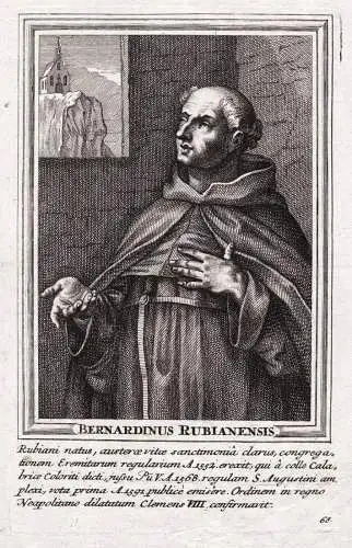 Bernardinus Rubianensis - Bernardo da Rugliano (1519-1602) Milizia Calabria Fondatore dell'Ordine degli Agosti