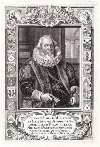 Iohannes Albertus Hallerus - Johann Albrecht Haller von Hallerstein (1569–1654) Ratsherr Stadthauptmann Pfle