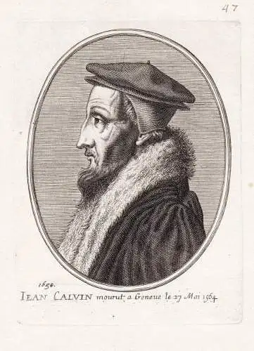 Jean Calvin mourout a Geneve le 27 Mai 1564. - Jean Calvin (1509-1564) Geneve Genf Reformator reformer Calvini