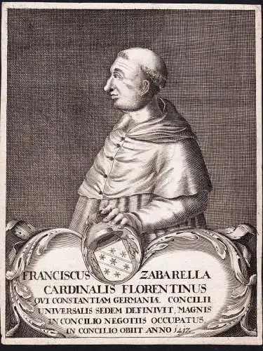 Franciscus Zabarella Cardinalis Florentinus - Francesco Zabarella (1360-1417) Italian Cardinal Canonist Padova