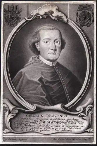 Carolus Rezzonico - Carlo Rezzonico (1724-1799) Cardinal Venezia Porto Santa Rufina Portrait