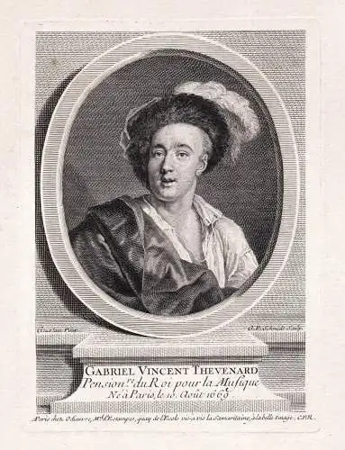 Gabriel Vincent Thevenard - Gabriel Vincent Thevenard (1669-1741) Baritonist baritone opera singer Sänger Ope