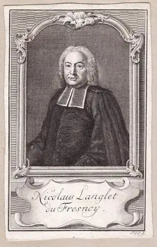 Nicolas Langlet de Fresnoy - Nicolas Langlet de Fresnoy (1674-1755) French historian geographer philosopher bi