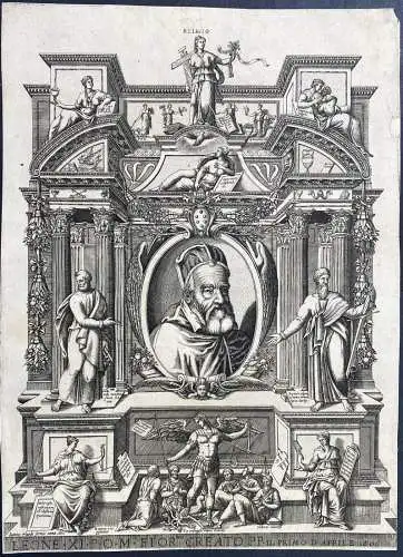 Leone XI P. O. M. Fiorno creato... - Leo XI (1535-1605) Papa Papst Pope Portrait