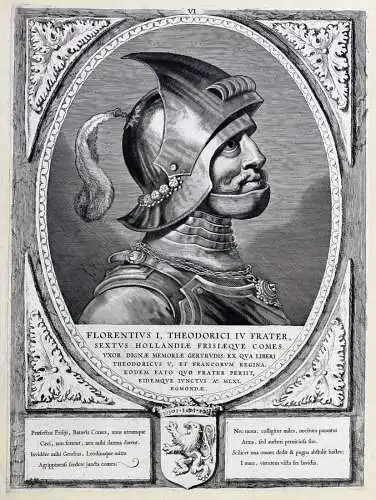 Florentinus I, Theodorici IV Frater.. - Floris I van Holland (c. 1025-1061) Graaf Count Frisia Friesland Portr