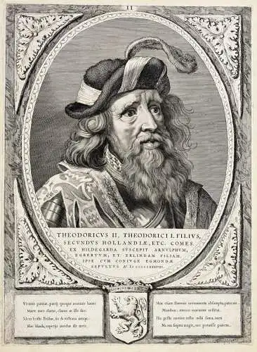 Theodoricus II, Theodorici I. Filius... - Dirk II van Holland (c.920-988) Count of West Frisia Friesland Portr