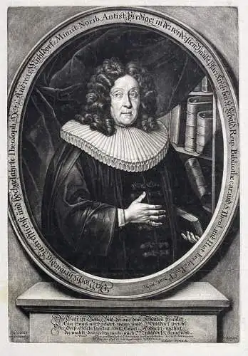Der Hoch Ehrwürdig... Andreas Mühldorf... - Andreas Mühldorf (1636-1714) Nürnberg Theologe Pfarrer Myhldor