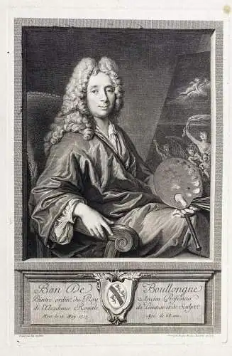 Bon de Boullongne - Bon Boullogne (1649-1717) French painter Maler peintre Paris Louvre Portrait