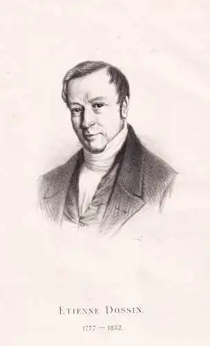 Etienne Dossin - (1777-1852) Botaniker botanist / Portrait / botanical Botanik Botany