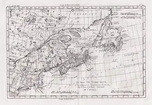 L'Isle de Terre-Neuve l'Acadie, on la Nouvelle Ecosse, l'Isle St. Jean et la Partie Orientale du Canada - Cana