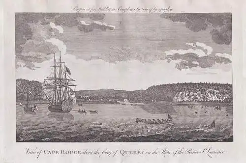 View of Cape Rouge above the City of Quebec on the Shore of the River St. Lawrence - Quebec Cape Rouge Canada