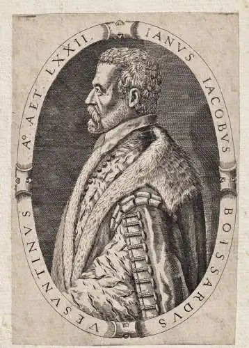 Ianus Iacobus Boissardus... - Jean-Jacques Boissard (c. 1528-1602) Neo-Latin Poet antiquary Besancon Leuven Po