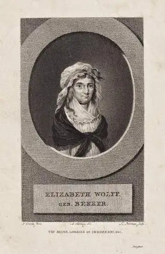 Elizabeth Wolff geb. Bekker - Elizabeth Wolff-Bekker (14738-1804) Dutch author Vlissingen Den Haag Portrait