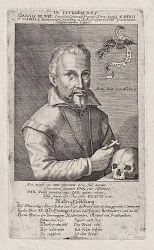 Ioannes de Ney... - Jan Neyen ( Antwerpen Holland Franciscan friar Habsburg Diplomat Portrait