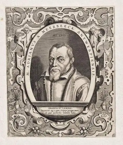 M. Adrianus A Meerbeeck Antwerpiensis - Adriaan van Meerbeeck (1563-1627) Antwerpen Anvers writer translator P