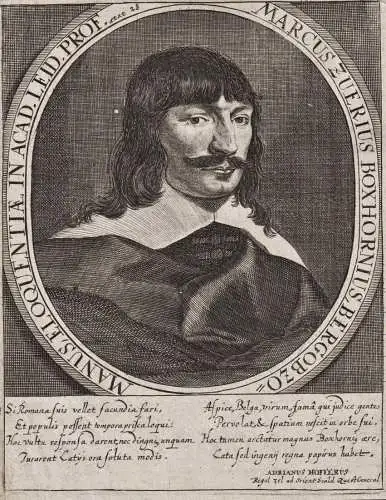 Marcus Zverius Boxhornius Bergobzomanus... - Marcus Zuerius van Boxhorn (1612-1653) Professor Bergen op Zoom U