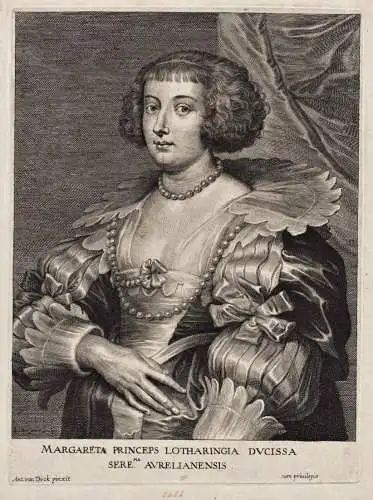 Margareta Princeps Lotharingia Ducissa  Aurelianensis - Marguerite de Lorraine (1615-1672) princesse Orleans P