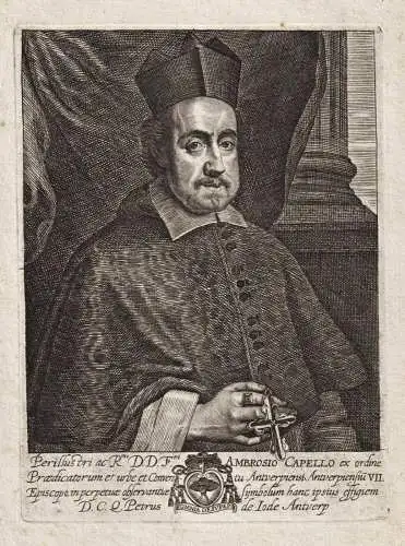 Perillus tri ac D. D. F.ri Ambrosio Capello... - Ambrosius Capello (1597-1676) bishop of Antwerp Anvers Antwer