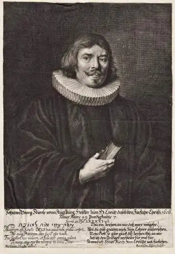 Johann Georg Stierle vonnn Augsburg, Helfer zum H. Creutz... - Johann Georg Stierle (1606-1676) Augsburg Diako