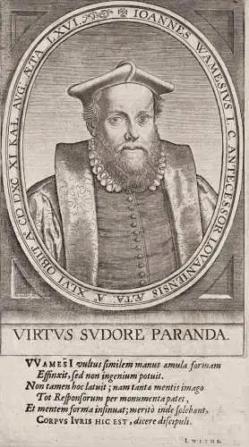 Ioannes Wamesius I. C. Antecessor Lovaniensis... - Jan Wames (1524-1590) Johannes Wamesius University of Leuve