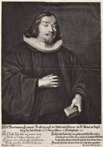 M. Hartmann Creid von Fridberg auß der Wetteraw Pfarrer... - Hartmann Creide (1606-1656) Friedberg Wetterau A
