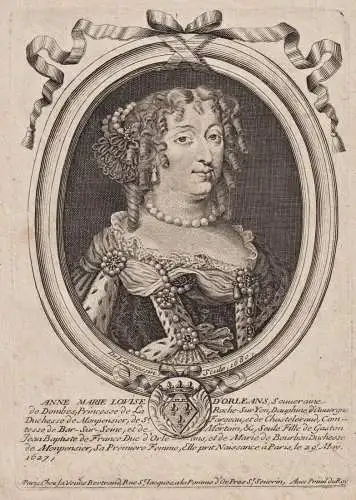 Anne Marie Louise d'Orleans... - Anne Marie Louise d'Orleans (1627-1693) Ducess of Montpensier Portrait