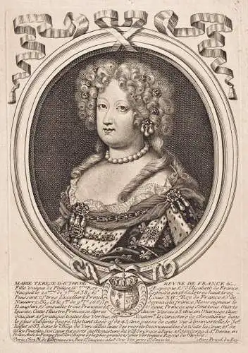 Marie Therese d'Autriche Reyne de France - Maria Theresa of Spain (1638-1683) Queen France Österreich Frankre